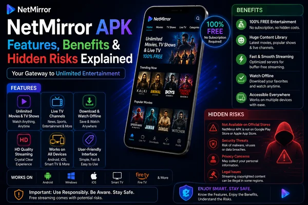 NetMirror APK Features, Benefits & Hidden Risks Explained